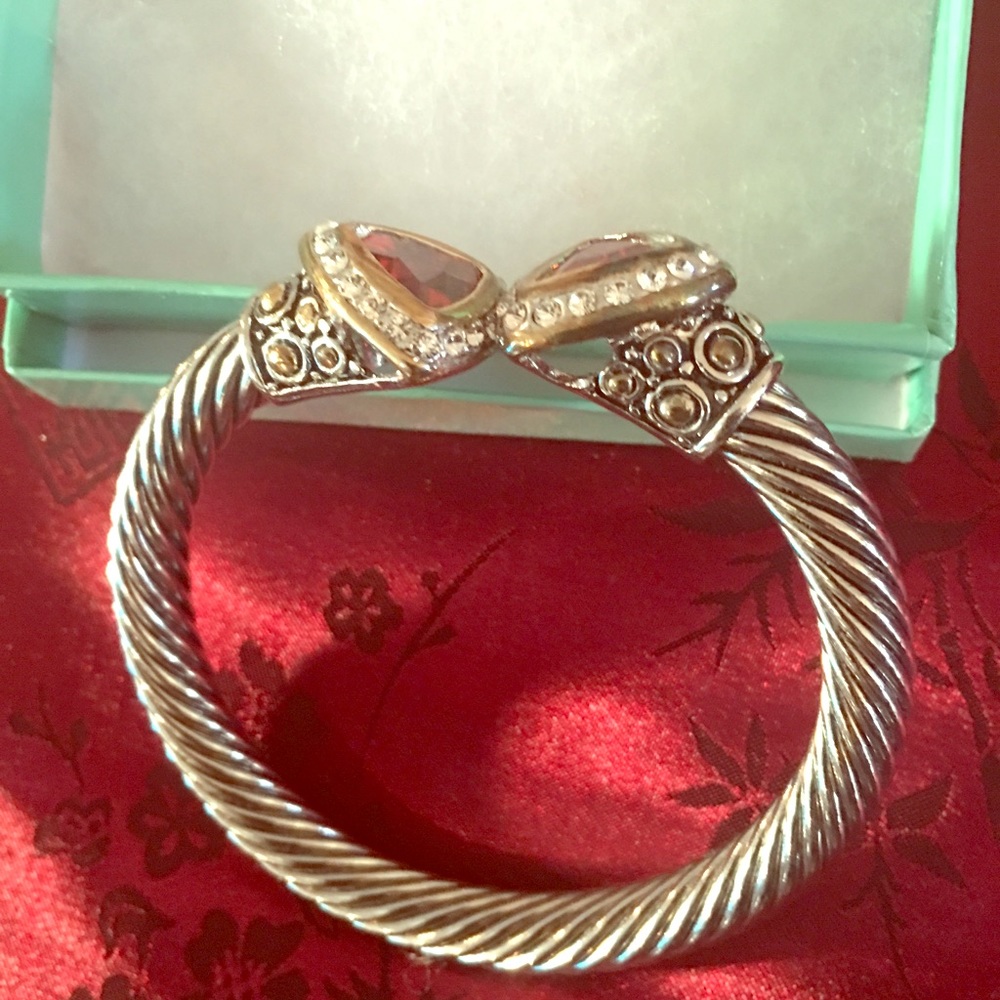 Bracelet with stone trim.